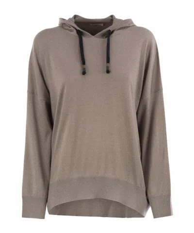 Brunello Cucinelli 'shimmer' Sweat À Capuche