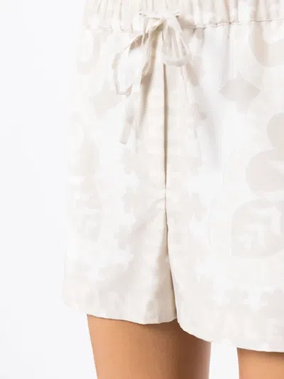 Valentino Geometric-print Drawstring Shorts