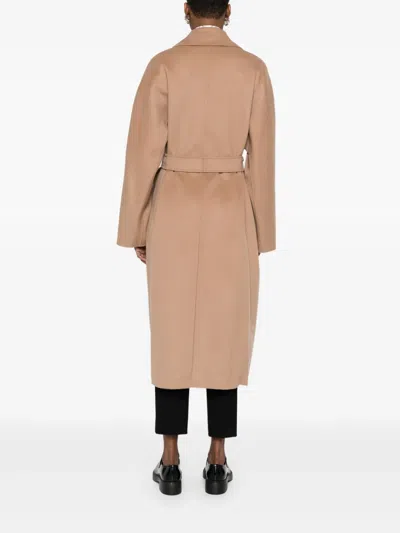 S Max Mara Paul Double-breasted Wool Coat In Brown