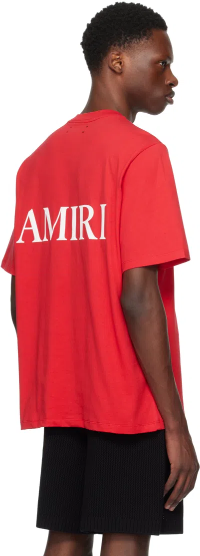 Amiri Mens Red Ma Core Short-sleeves Relaxed-fit Cotton-jersey T-shirt