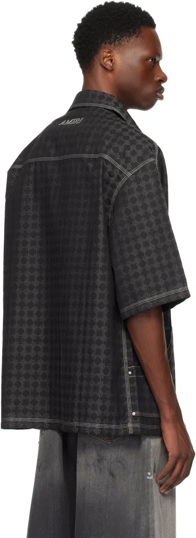 Amiri Men's Ma Quad Work Shirt In Gray