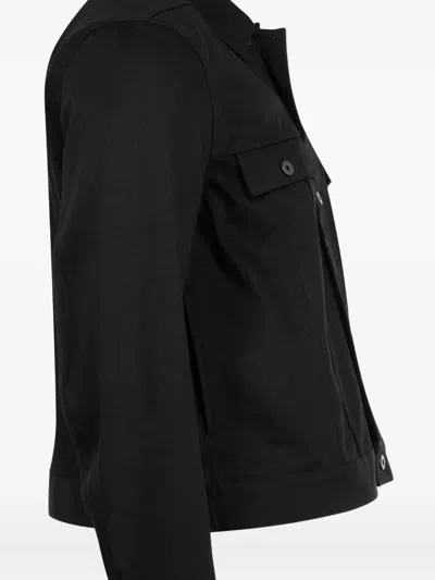Rick Owens Drkshdw Black Hollywood Trucker Jacket In 09 Black