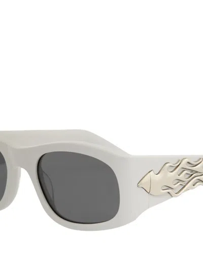 Pleasures X Akila Eazy 55mm Rectangular Sunglasses
