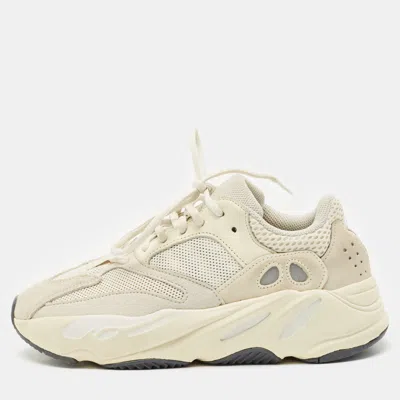 Pre-owned Yeezy X Adidas Cream Suede And Mesh Boost 700 Analog Sneakers Size 39 1/3