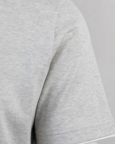 Eleventy Grey Crew Neck T-shirt In Gray