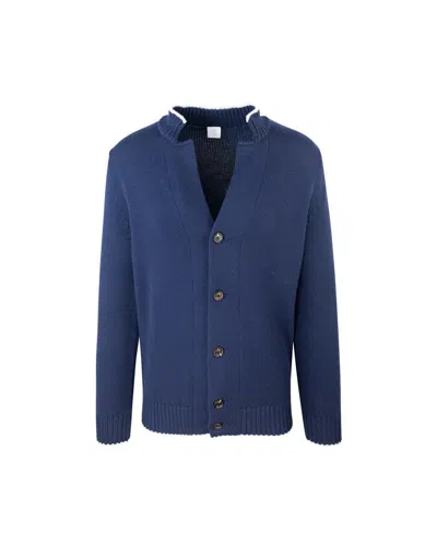 Eleventy V-neck Ribbed Cardigan