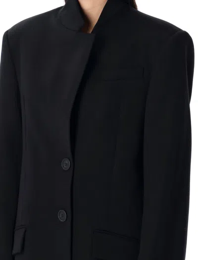 Attico Black Gabardine Blazer