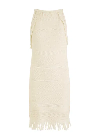 Isabel Marant Étoile Aralia Cotton-knit Mini Dress In Sand