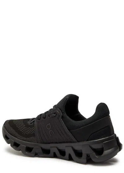 On Womens Black Rock F Cloudswift 4 Mesh And Shell Low-top Trainers In Black