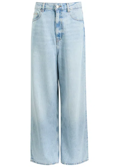 Ganni Faded Wide-leg Jeans