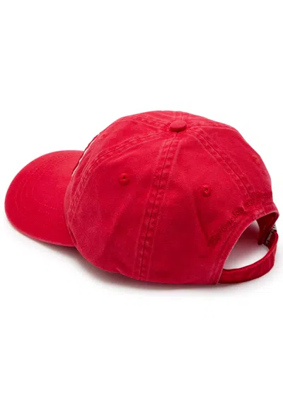 Ganni Washed Cotton Canvas Embroidered Cap