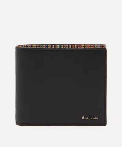 Paul Smith Textured Leather Bifold Wallet With Embossed Signature