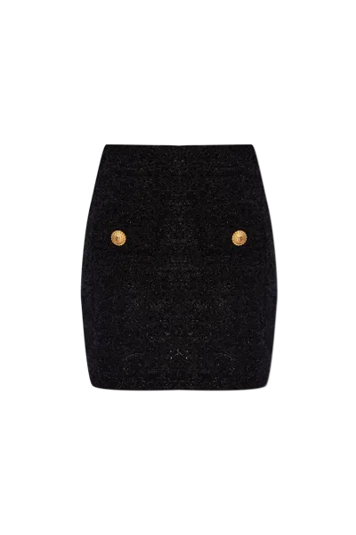 BALMAIN TWEED SKIRT 