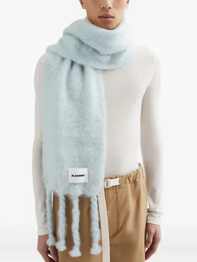 Jil Sander Schal Mit Logo-patch