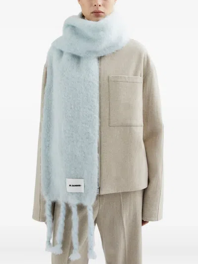Jil Sander Schal Mit Logo-patch