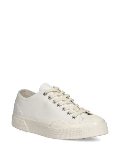 Superga Canvas Lace-up Sneakers In White