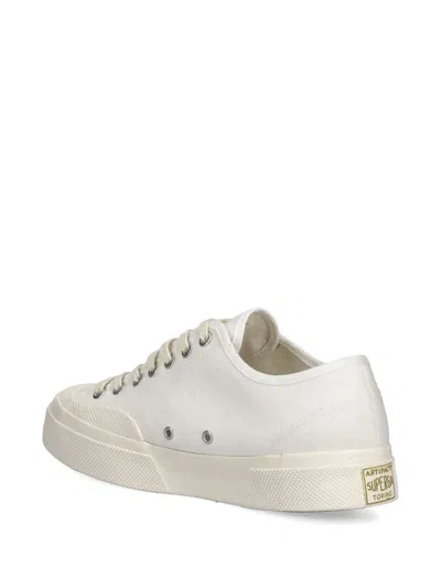 Superga Canvas Lace-up Sneakers In White
