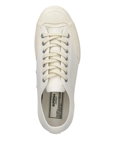 Superga Canvas Lace-up Sneakers In White