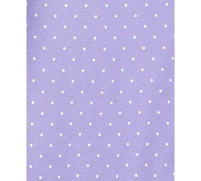 Carter's Baby Girls Round Neck Short Sleeve Rib 5-pc. Bodysuit