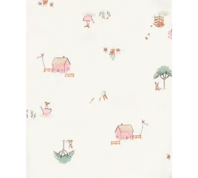 Carter's Baby Girls Round Neck Short Sleeve Rib 5-pc. Bodysuit