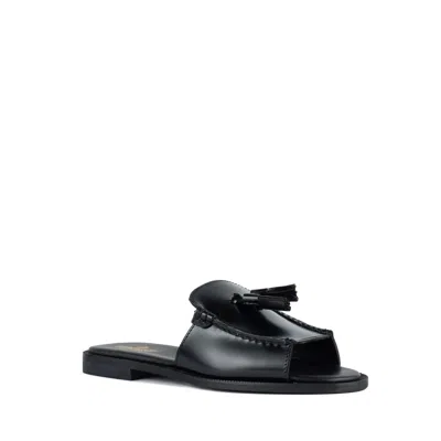 Sebago Black Leather Sandals