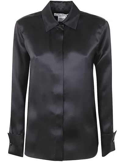 Max Mara Aiello Silk Satin Regular Shirt