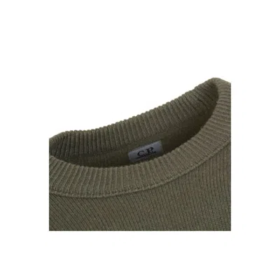 C.p. Company Green Wool Sweater In Green