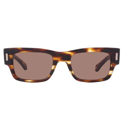 Ferragamo Brown Acetate Sunglasses