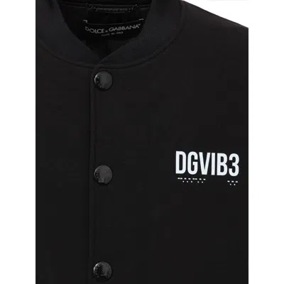 Dolce & Gabbana Black Viscose Men's Jacket
