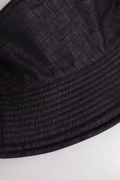 Dolce & Gabbana Black Wide Brim Nylon Bucket Men's Hat