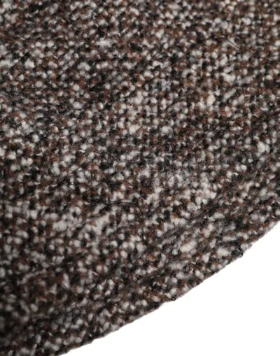 Dolce & Gabbana Brown Alpaca Wool Woven Bucket Men's Hat