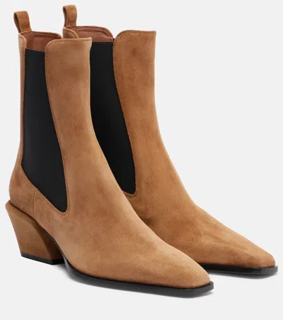 Paris Texas 50mm Bettina Leather Ankle Boots In Brown