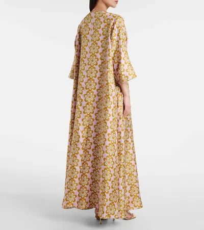 La Doublej La Double J Muumuu Printed Silk-twill Maxi Dress