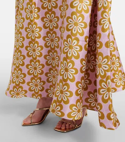 La Doublej La Double J Muumuu Printed Silk-twill Maxi Dress