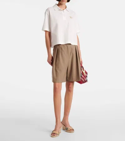 Burberry Mews Espadrille Wedge Sandal In Brown