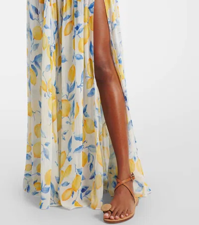 Alexandra Miro Jamie Sheer Maxi Skirt In Multi