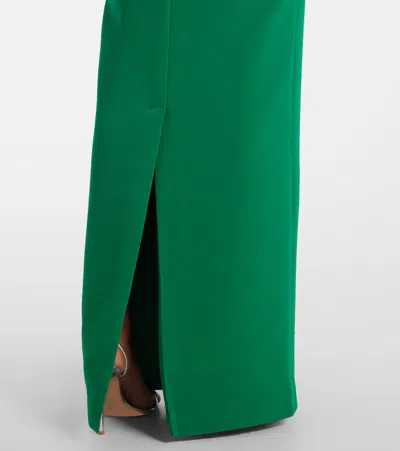 单肩绉纱长礼服