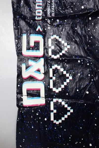 Dolce & Gabbana Dark Blue Dg Game Print Cotton Jogger Men's Pants