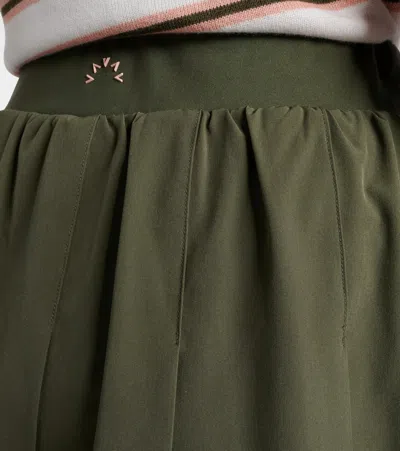 Varley Clarendon Pleated High-rise Skort In Green