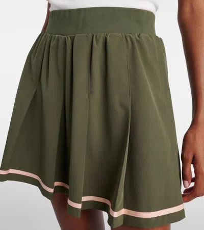 Varley Clarendon Pleated High-rise Skort In Green