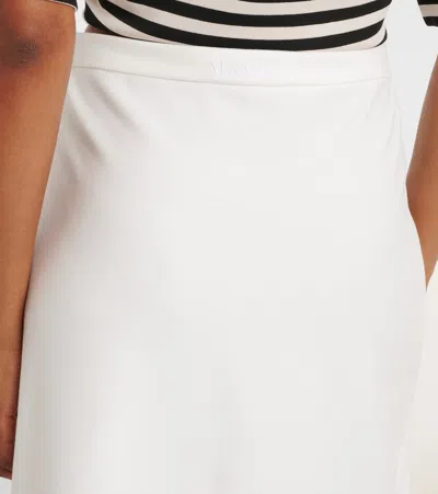 Max Mara Off-white Clavier Maxi Skirt In White