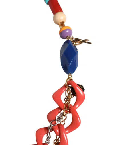 Dolce & Gabbana Multicolor Embellished Waist Chain Women's Belt