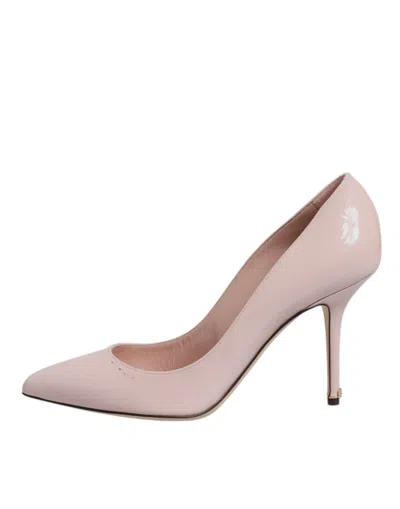 Pre-owned Dolce & Gabbana Pink Patent Leather Stiletto Heel Pumps Women's Shoes ()