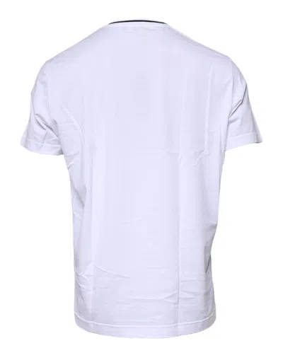Dolce & Gabbana White Sacred Heart Short Sleeve T-shirt In White
