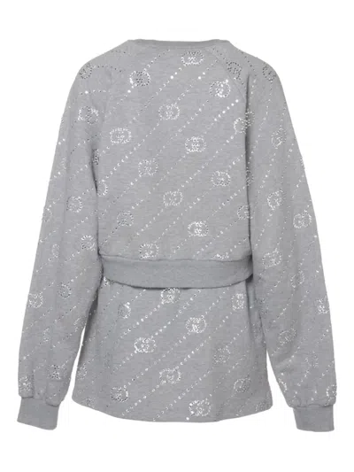 Pre-owned Gucci 2024-2025 Gg Skirt Set (set Of Two) In Gray