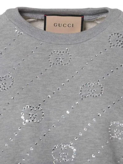 Pre-owned Gucci 2024-2025 Gg Skirt Set (set Of Two) In Gray