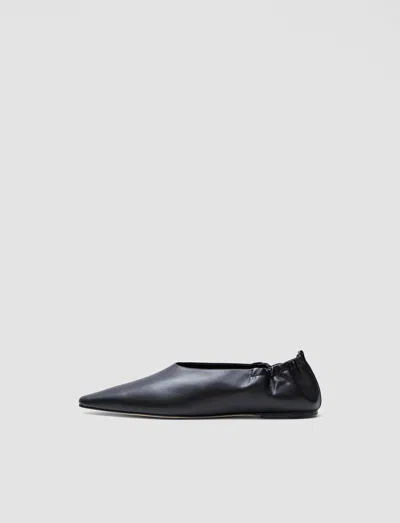 Joseph Leather Pointy Ballerina Shoes