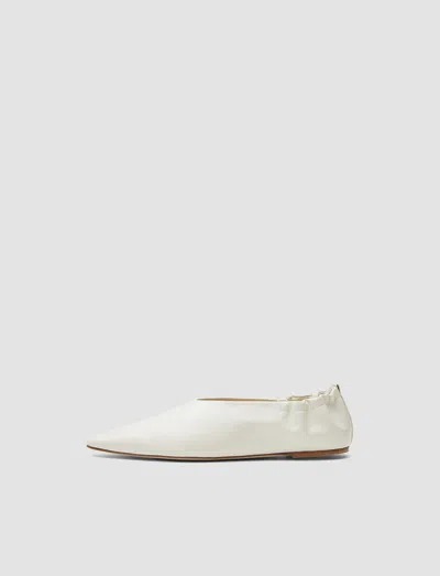 Joseph Leather Pointy Ballerina Shoes