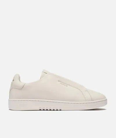 Axel Arigato Dice Laceless White Low Top Slip-on Sneakers In Suede Man