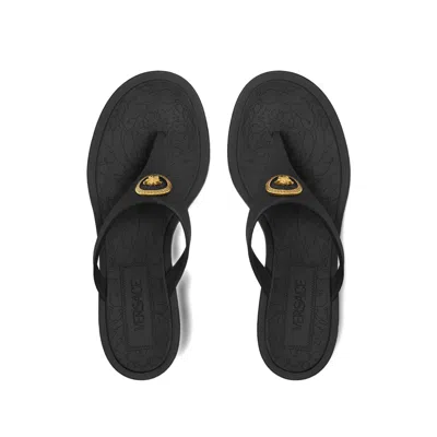 Versace Gianni Ribbon Thong Mules